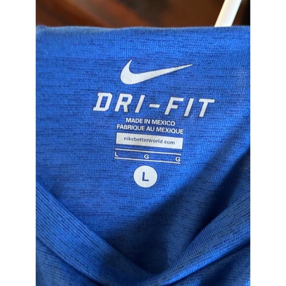 Nike Dri-Fit Blue Training Muscle Tank Top Size Large - Picture 4 of 4